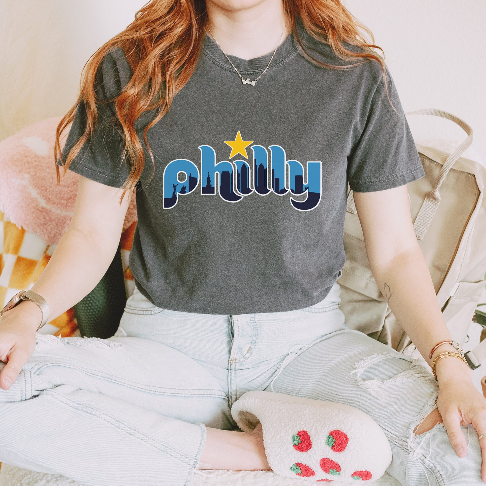 Skyline Philly Philadelphia Vintage Soft Unisex T-shirt 