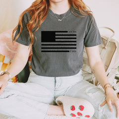 Redacted American Flag Vintage Soft Unisex T-shirt 