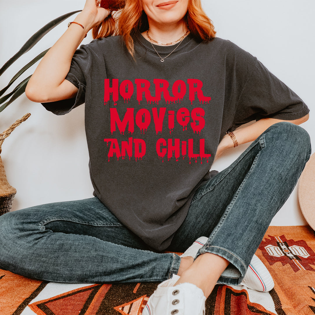 Horror Movies and Chill Vintage Soft Unisex T-shirt 