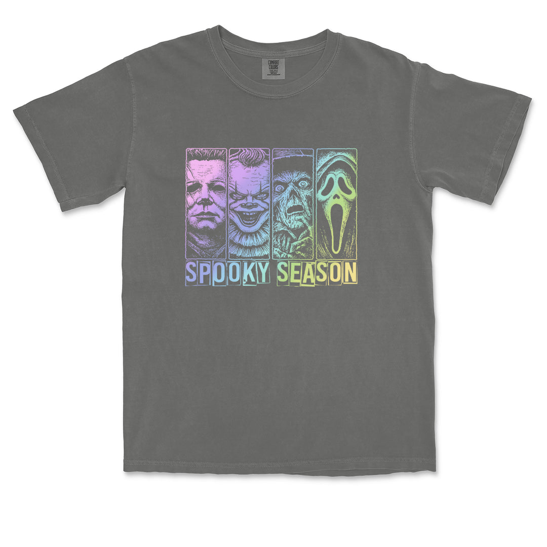 Spooky Season Horror Icons Halloween Vintage Soft Unisex T-shirt 