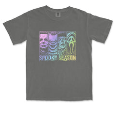 Spooky Season Horror Icons Halloween Vintage Soft Unisex T-shirt 
