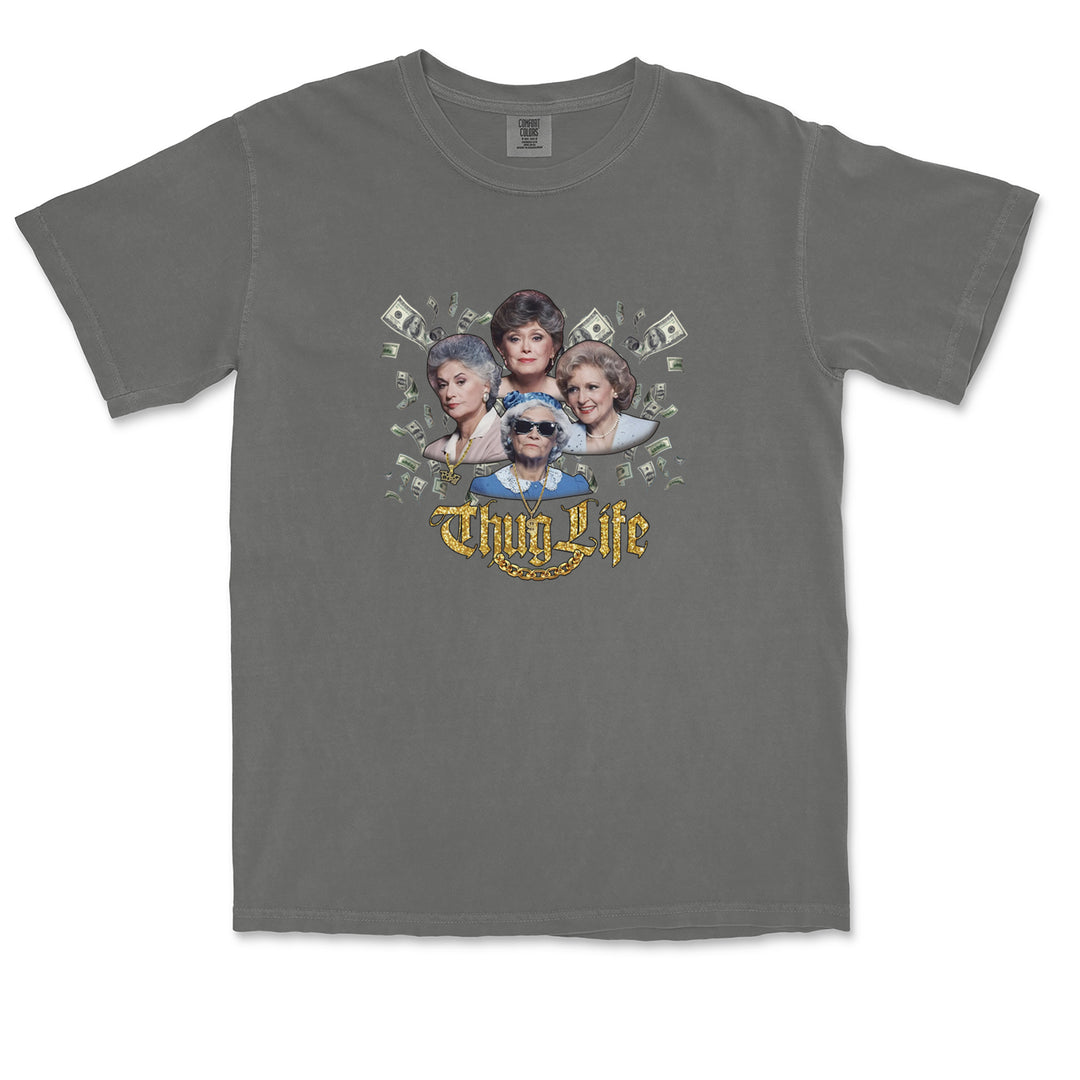 Golden Chain Thug Life Girls Vintage Soft Unisex T-shirt 