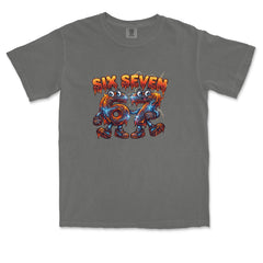 67 Lava Lightning Six Seven Meme Vintage Soft Unisex T-shirt 