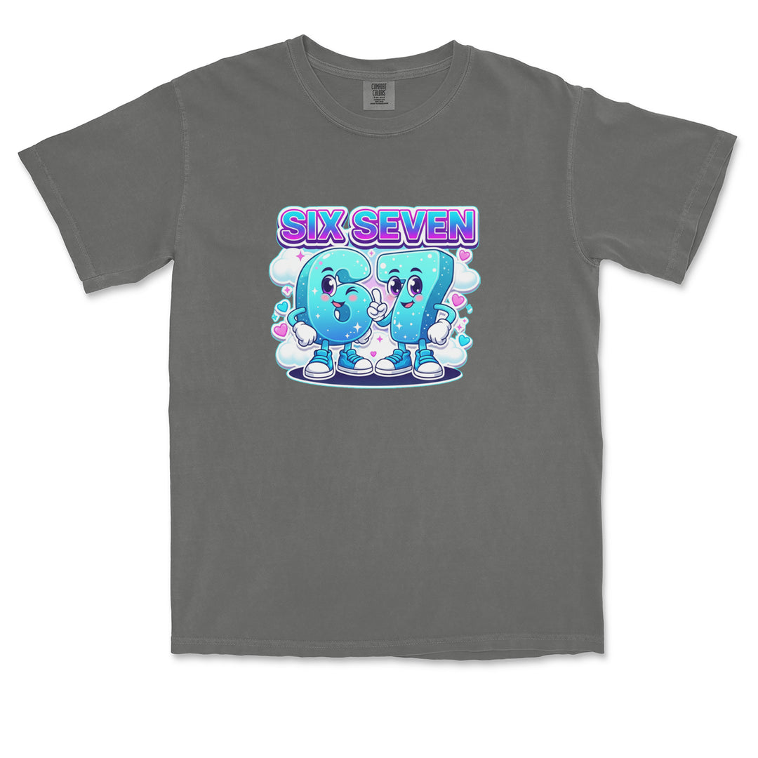 67 Six Seven Meme Kawaii Cloud Vintage Soft Unisex T-shirt 