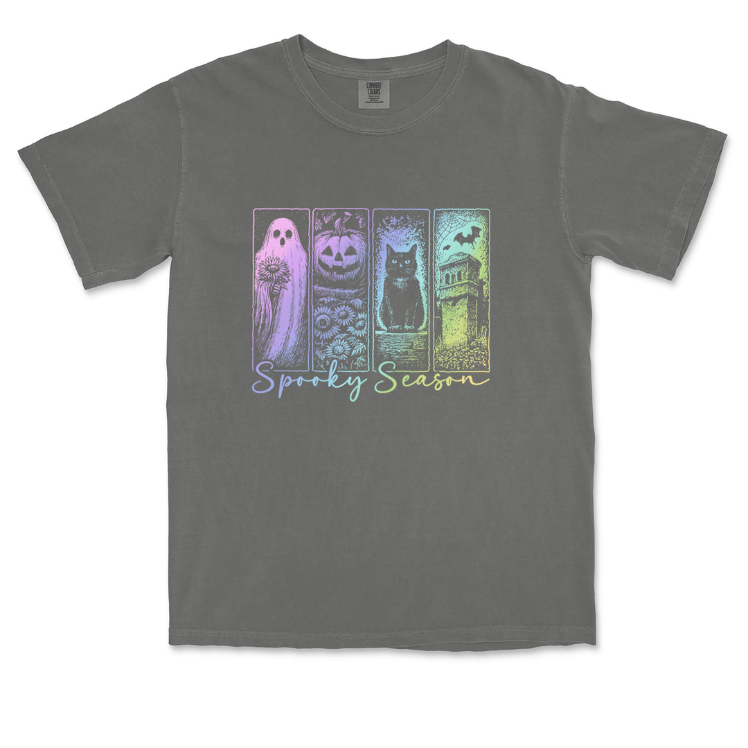 Spooky Season Cute Pastel Halloween Design Vintage Soft Unisex T-shirt 