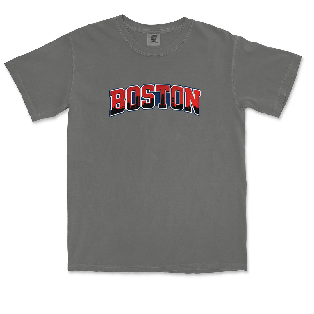 Boston City Pride Skyline Vintage Soft Unisex T-shirt 