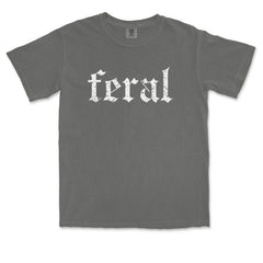 Feral Club Rat Festival Rave EDM graphic on Garment-Dyed Heavyweight Unisex T-Shirt alternate view 27