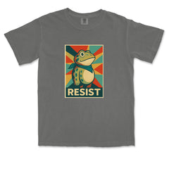 Resist Portland Protest Frog Vintage Soft Unisex T-shirt 