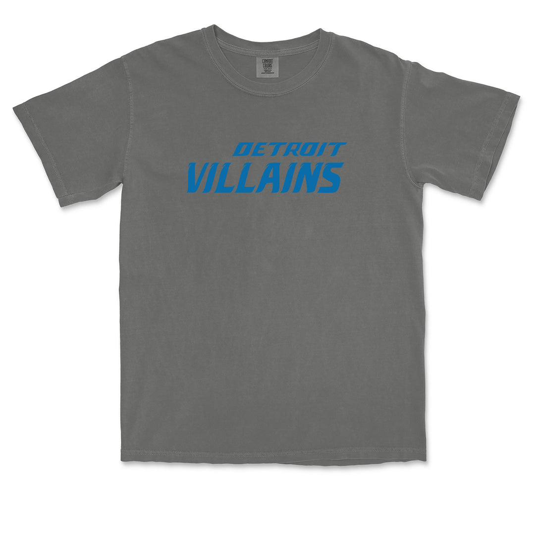 Detroit Villains Grit Football Vintage Soft Unisex T-shirt 