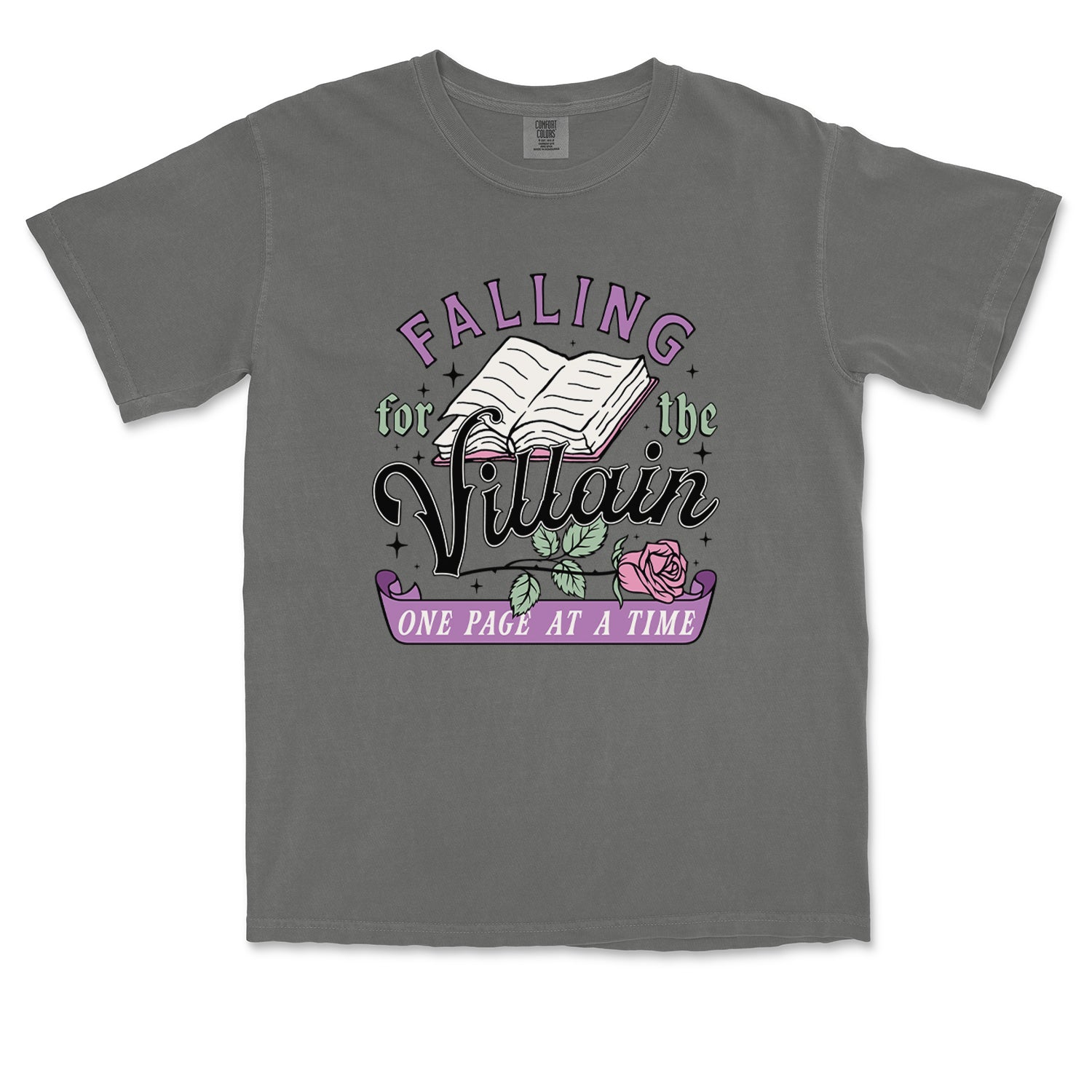 Falling For The Villain One Page At A Time Vintage Soft Unisex T-shirt 