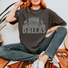 Dallas Texas Skyline Vintage Soft Unisex T-shirt 