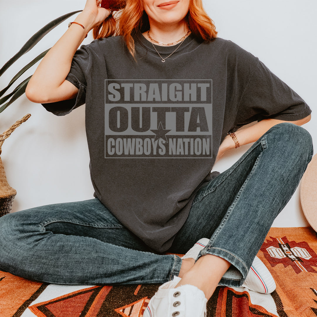 Straight Outta Cowboys Nation   Vintage Soft Unisex T-shirt 