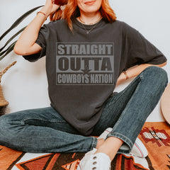 Straight Outta Cowboys Nation   Vintage Soft Unisex T-shirt 