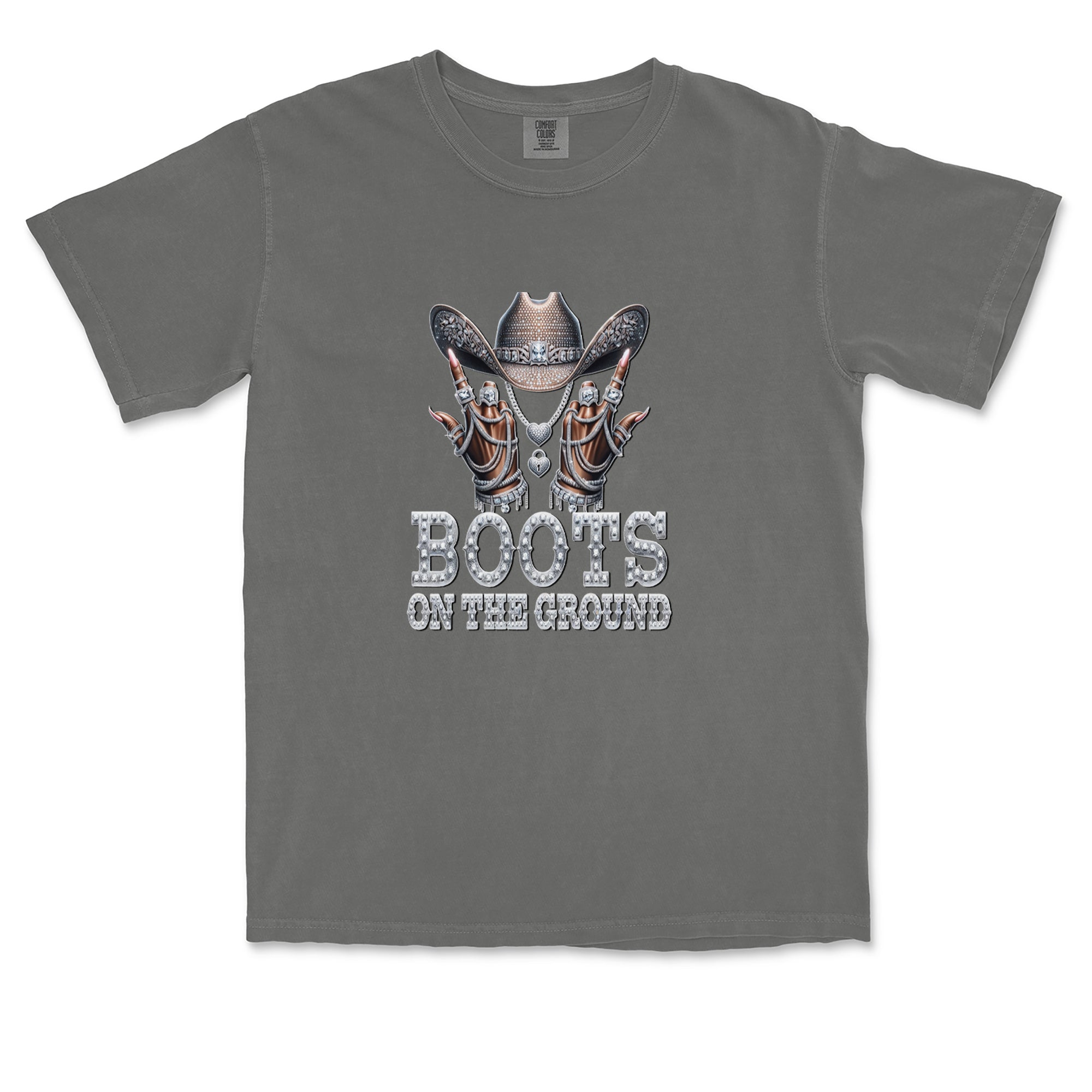Boots On The Ground Bling Vintage Soft Unisex T-shirt 
