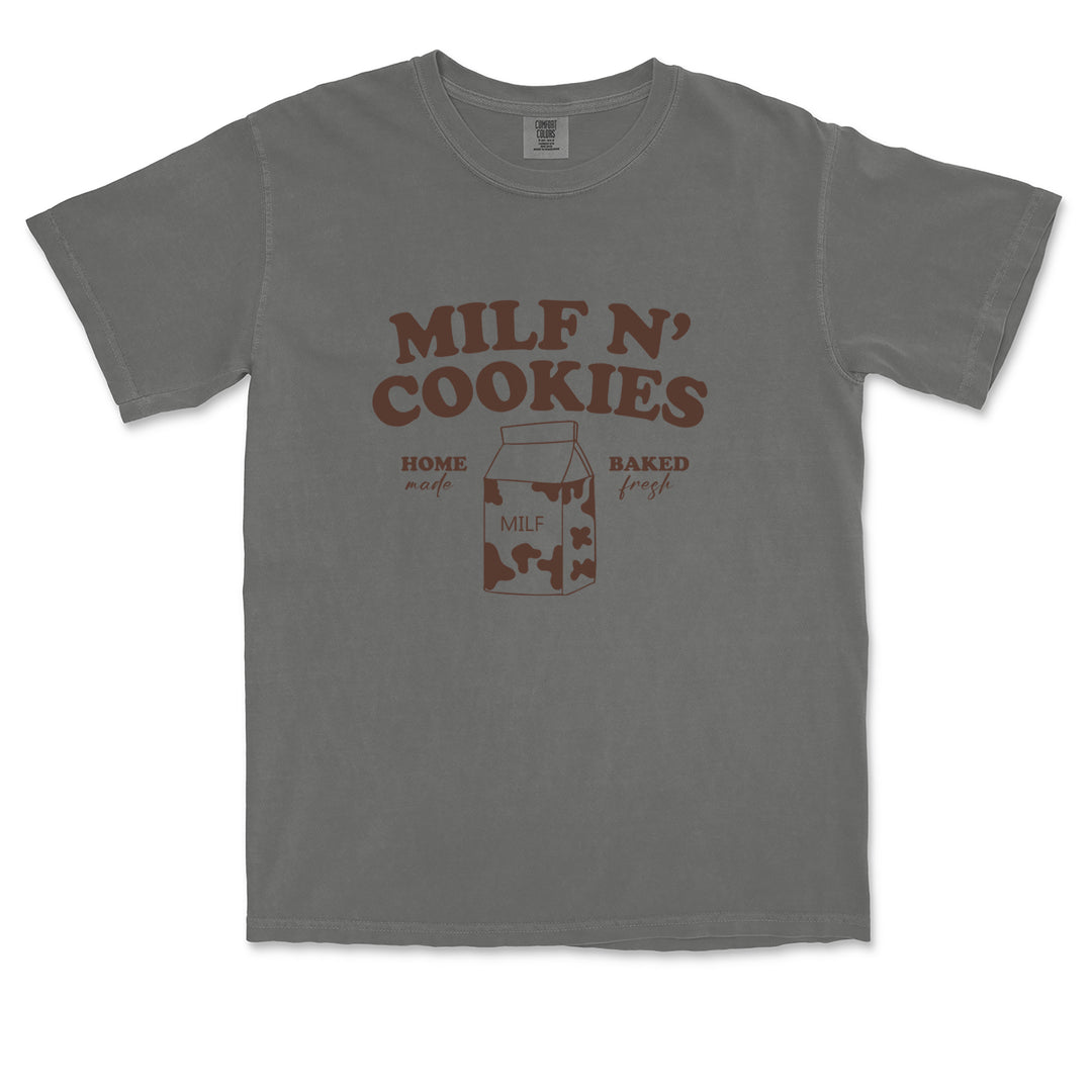 Milf And Cookies graphic on Garment-Dyed Heavyweight Unisex T-Shirt alternate view 33