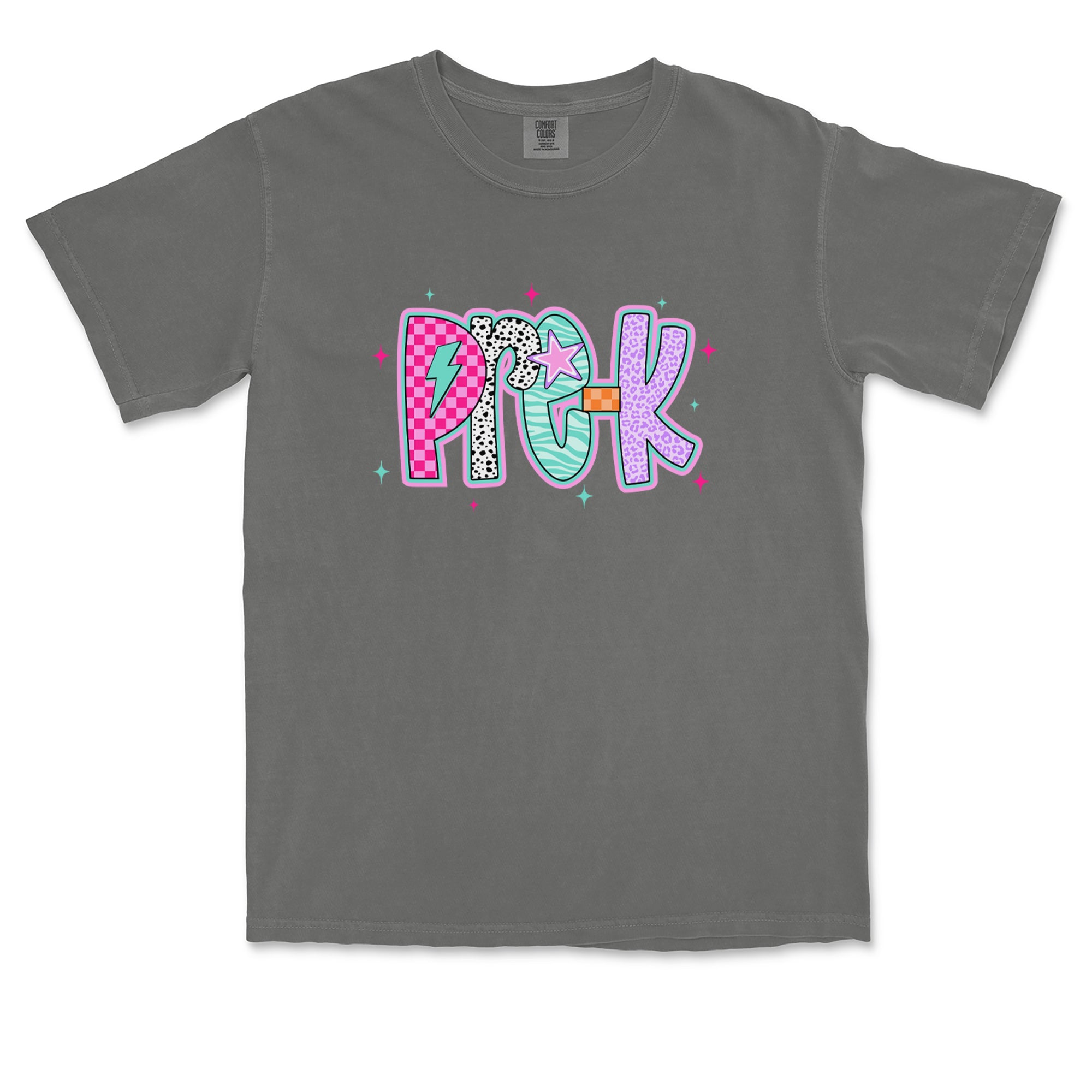 Pre-K Party Time Colorful Back to School Vintage Soft Unisex T-shirt 