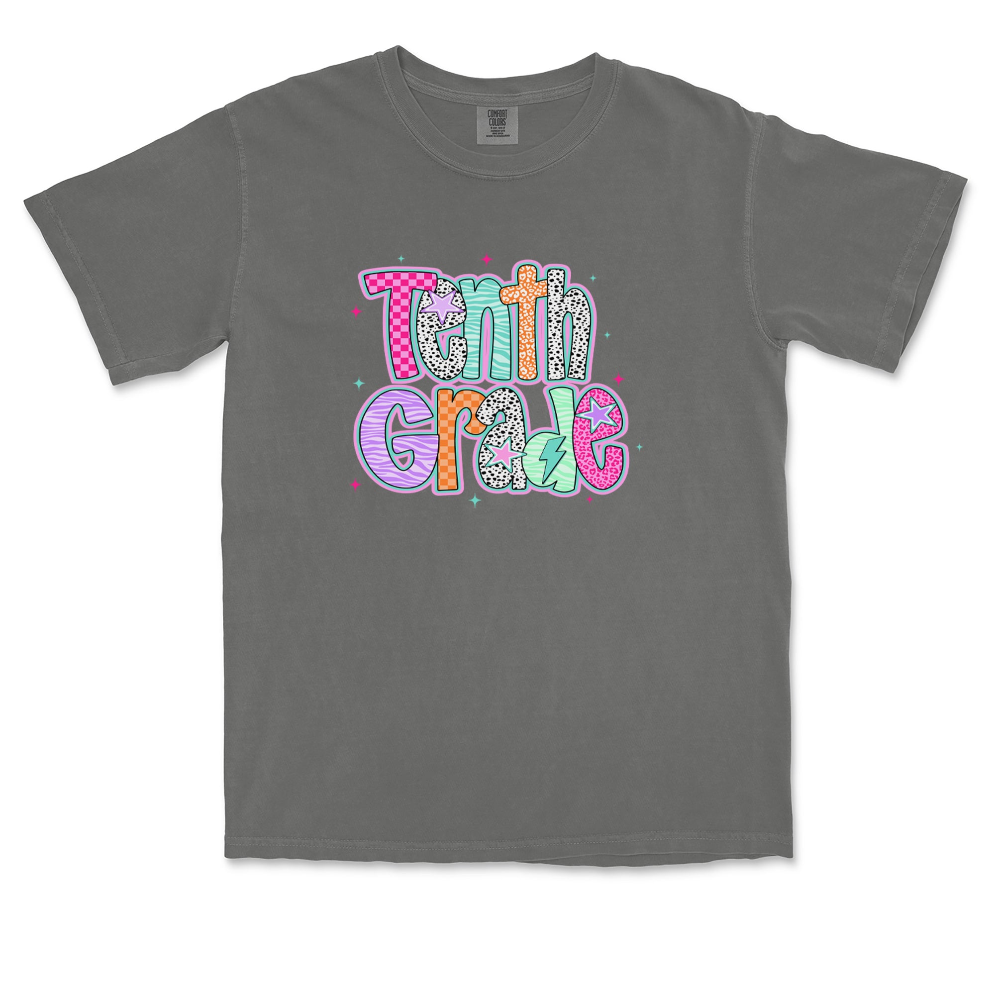 Tenth Grade Trendsetter Colorful Back to School Vintage Soft Unisex T-shirt 