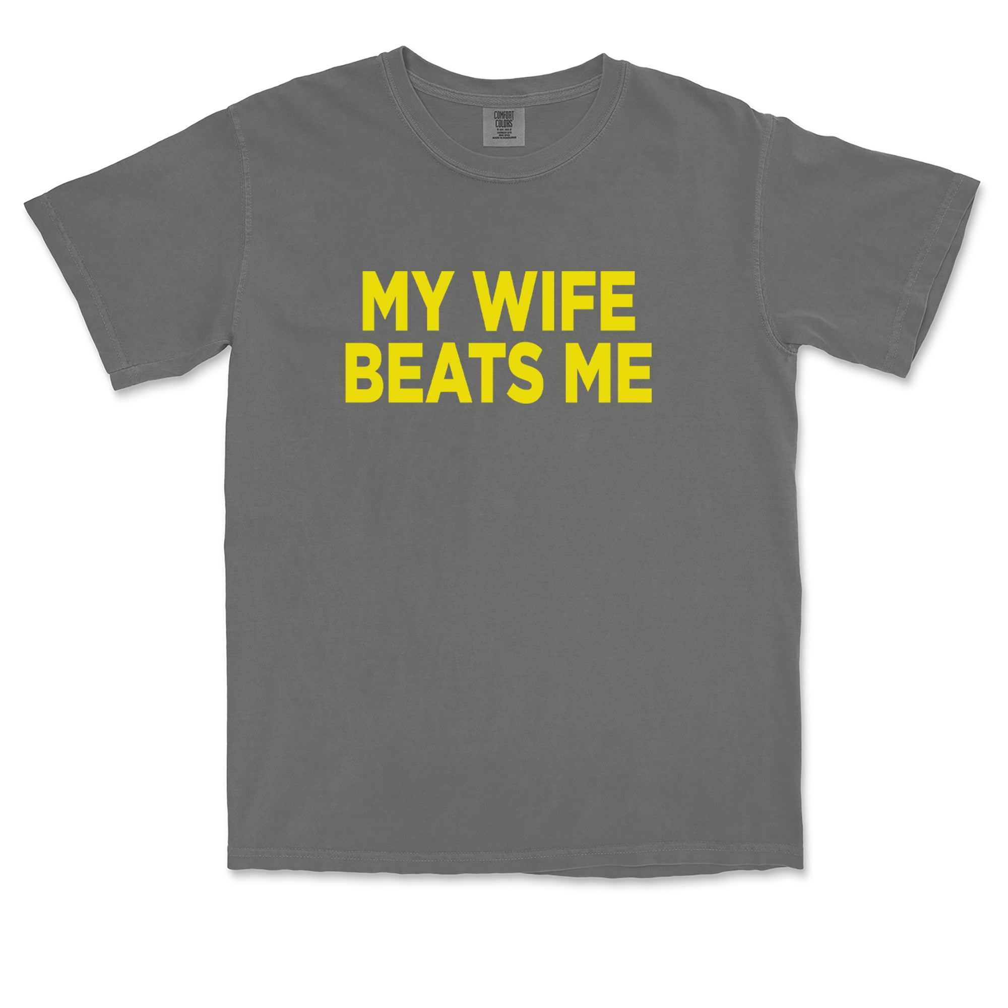 My Wife Beats Me Funny Vintage Soft Unisex T-shirt 