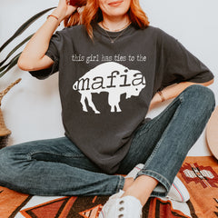 This Girl Has Ties To The Bills Mafia Youth T-shirt 