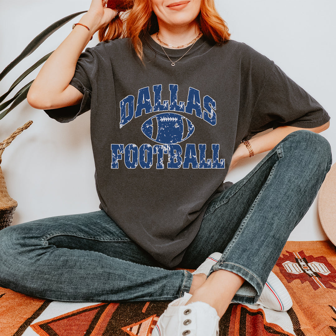 Dallas Distressed Football Vintage Soft Unisex T-shirt 