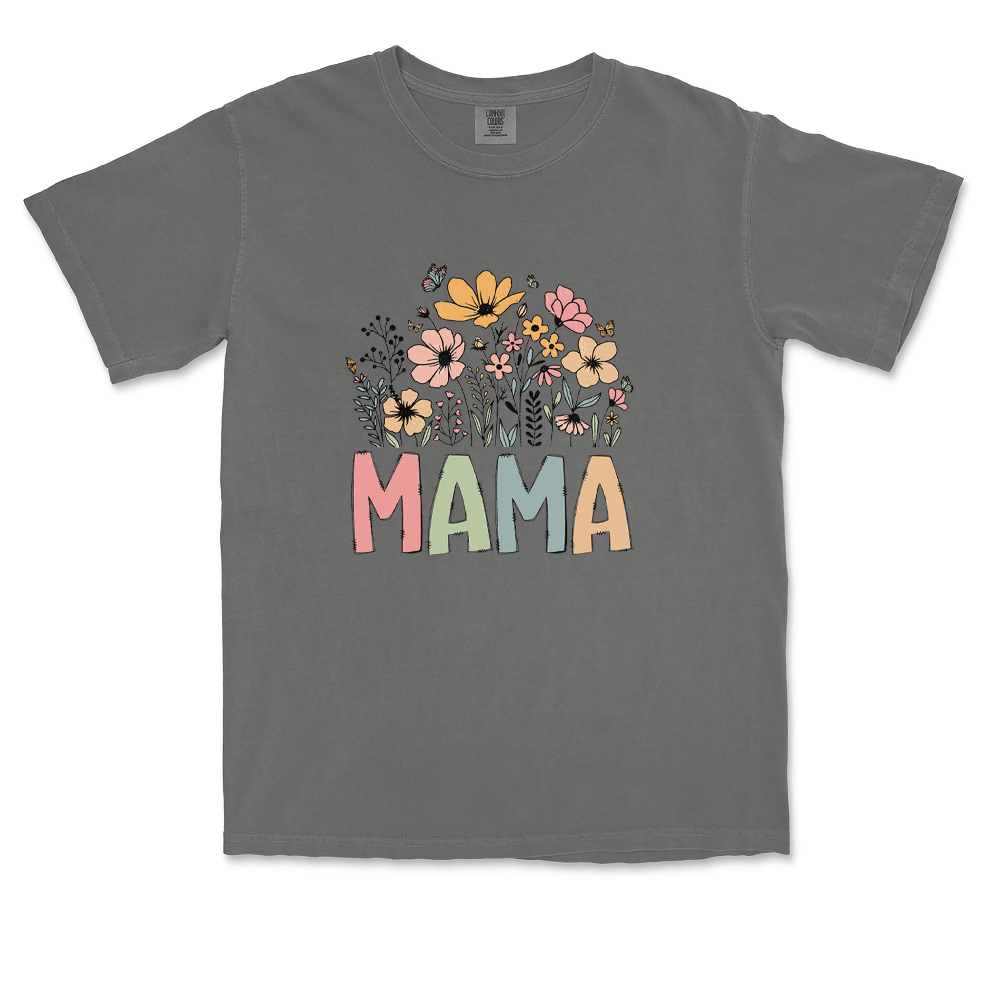 Mama Wildflower Retro Flower Vintage Soft Unisex T-shirt 