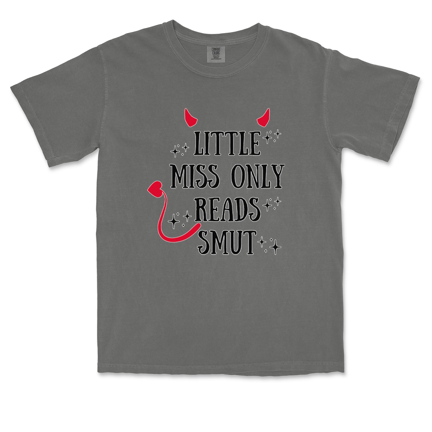 Little Miss Only Reads Smut Devilish Vintage Soft Unisex T-shirt 