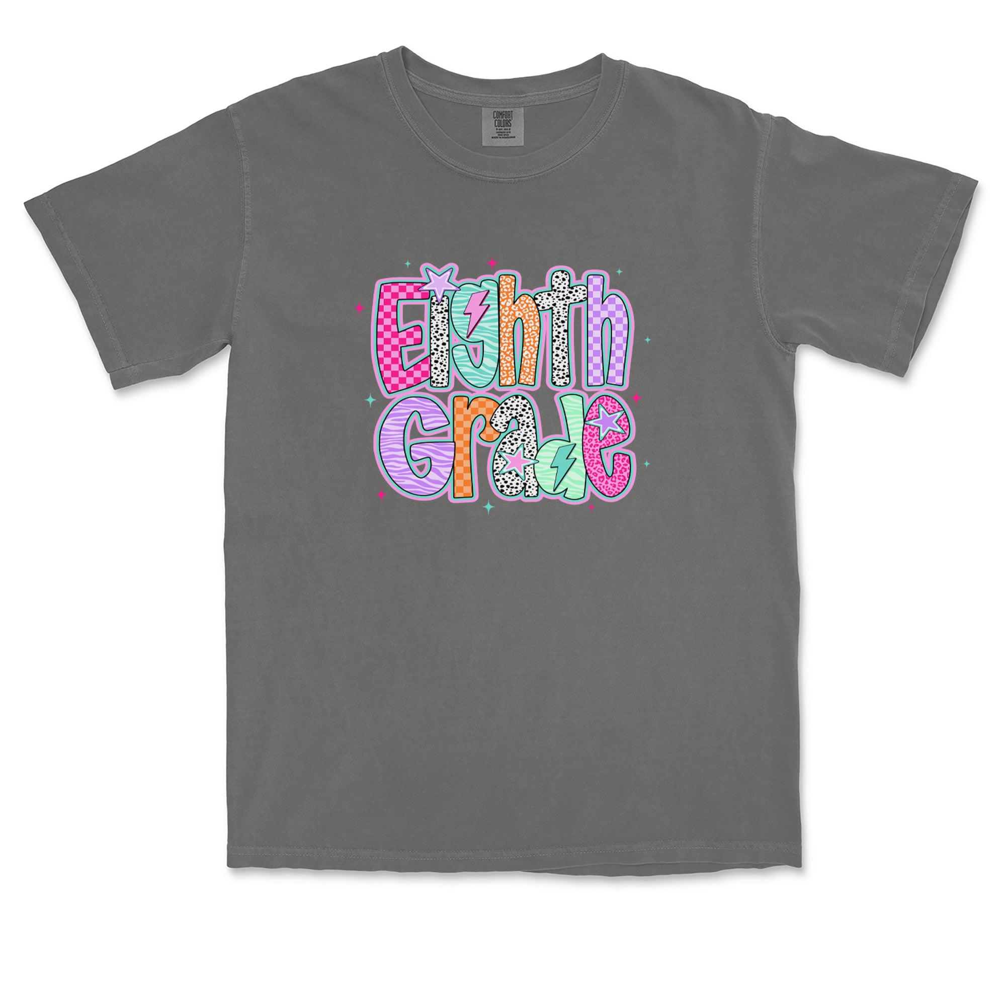 Eighth Grade Energy Colorful Back to School Vintage Soft Unisex T-shirt 