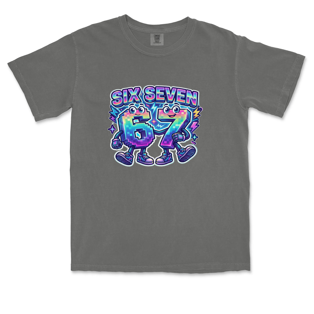Six Seven 67 Retro Pixel Buddies Vintage Soft Unisex T-shirt 