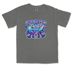 Six Seven 67 Retro Pixel Buddies Vintage Soft Unisex T-shirt 