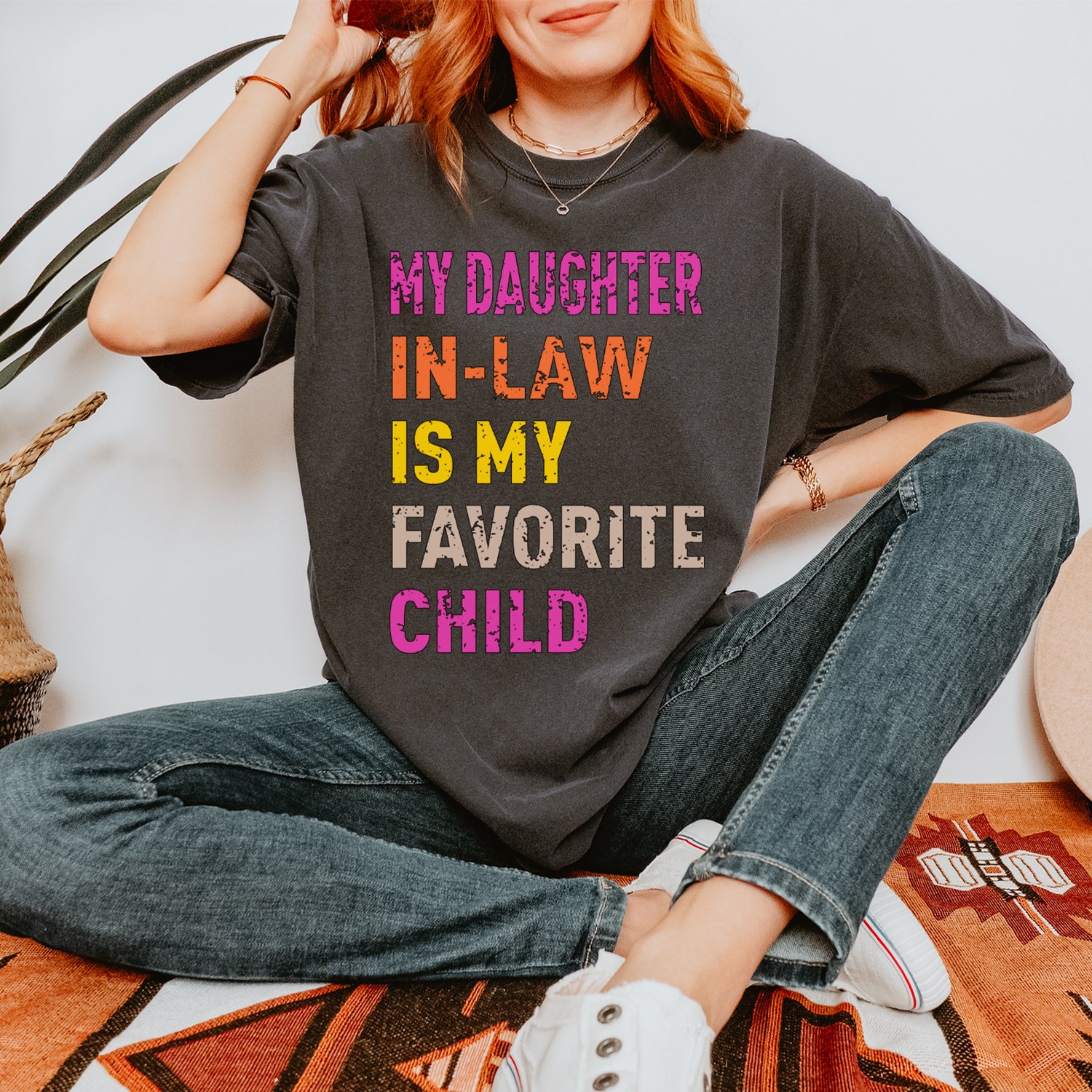 My Daughter In-Law Is My Favorite Child Meme Vintage Soft Unisex T-shirt 