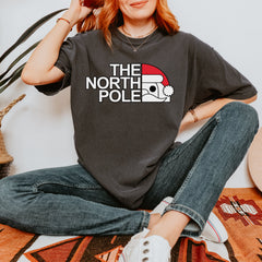 The North Pole Santa Face Vintage Soft Unisex T-shirt 