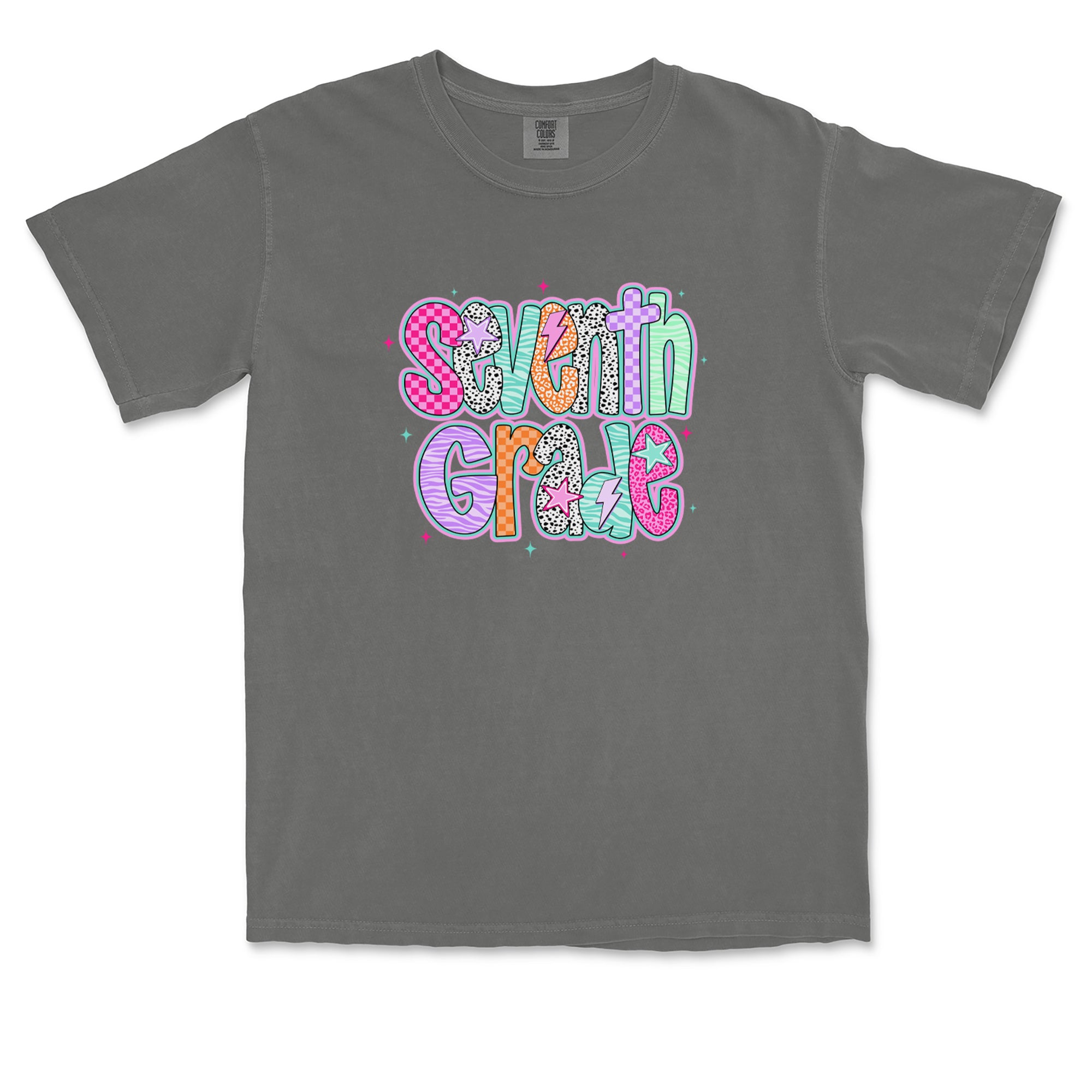 Seventh Grade Swagger Colorful Back to School Vintage Soft Unisex T-shirt 