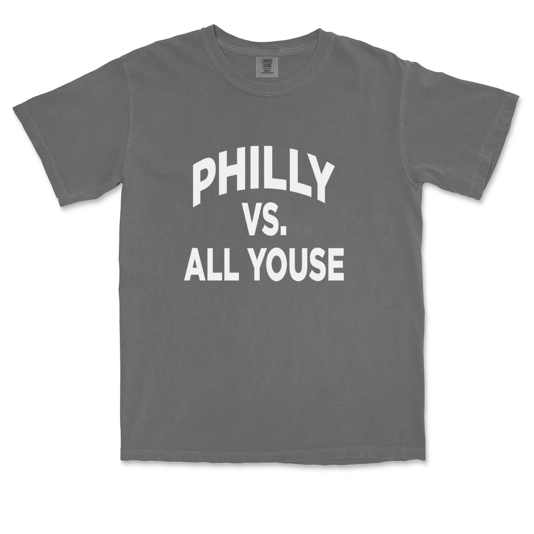 Philly Vs. All Youse Philly Thing graphic on Garment-Dyed Heavyweight Unisex T-Shirt alternate view 27