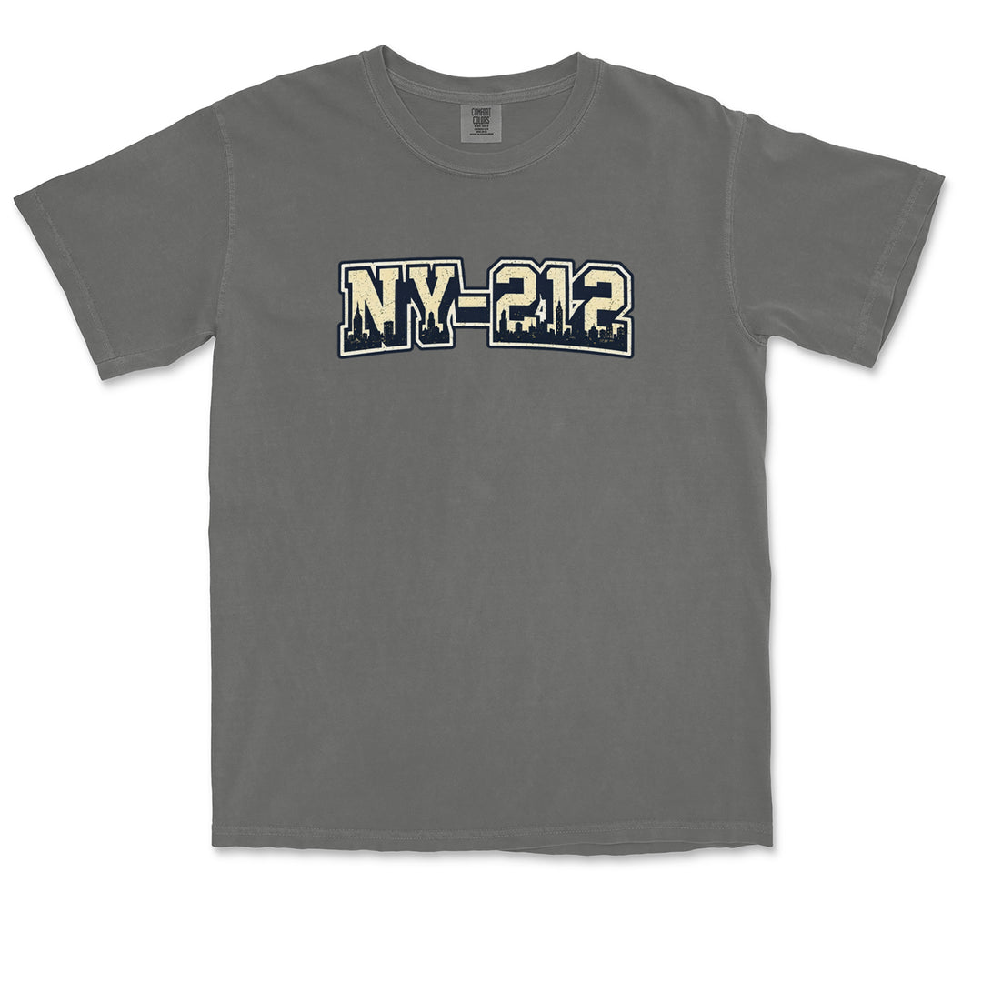 New York City 212 Area Code Skyline  Vintage Soft Unisex T-shirt 