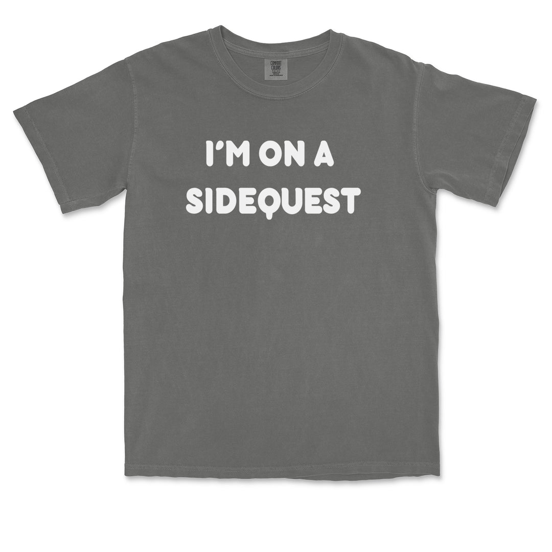 I'm On A Sidequest Festival Rave EDM graphic on Garment-Dyed Heavyweight Unisex T-Shirt alternate view 27