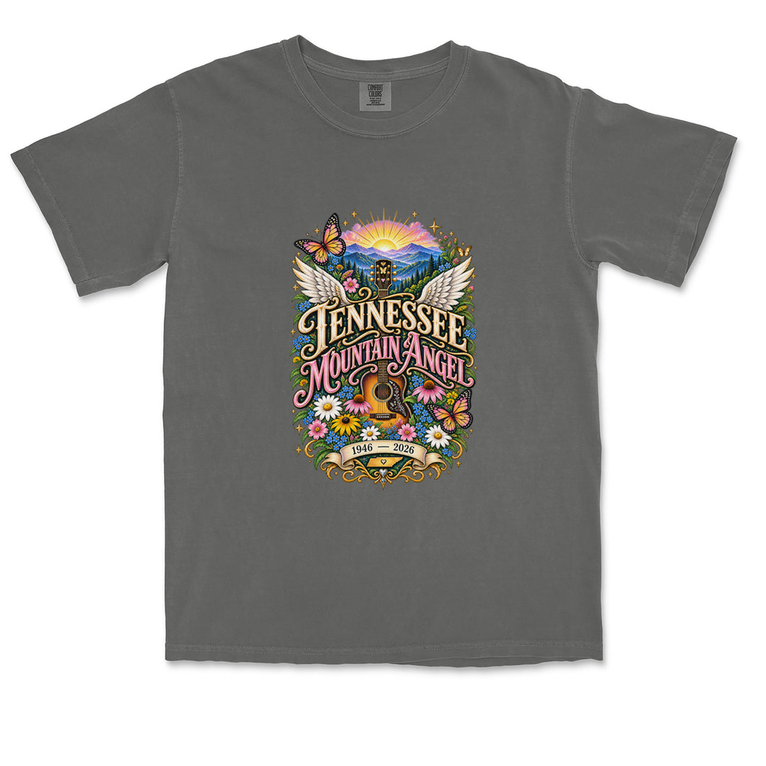 Tennessee Mountain Angel Wings Dolly Vintage Soft Unisex T-shirt 