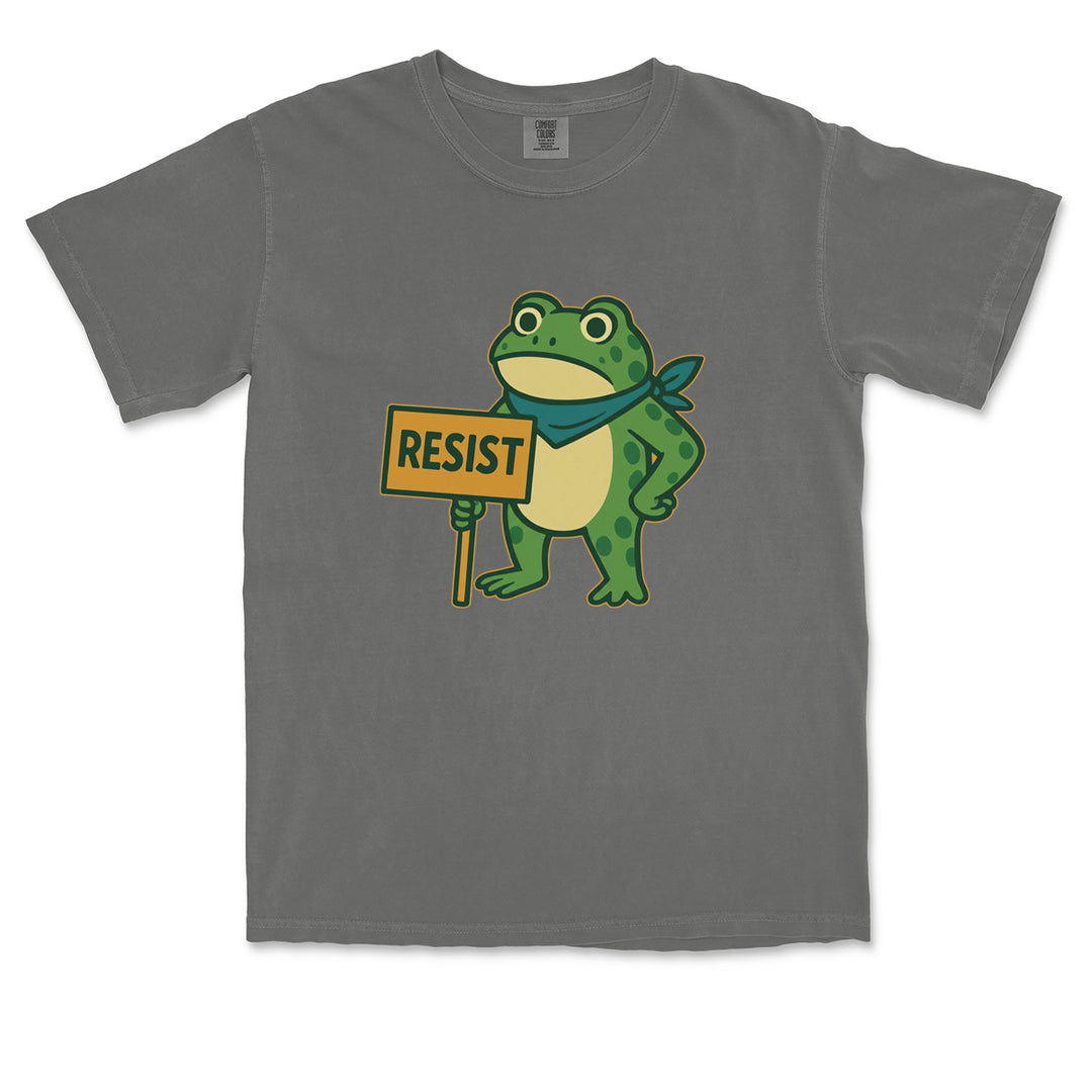 Sign Resist Meme Frog Protest Vintage Soft Unisex T-shirt 