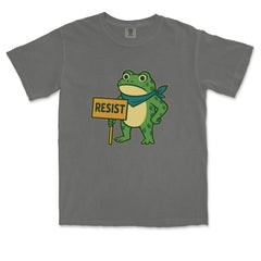Sign Resist Meme Frog Protest Vintage Soft Unisex T-shirt 