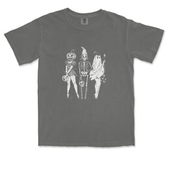 Vintage Spooky Squad Pinup Halloween Design Vintage Soft Unisex T-shirt 