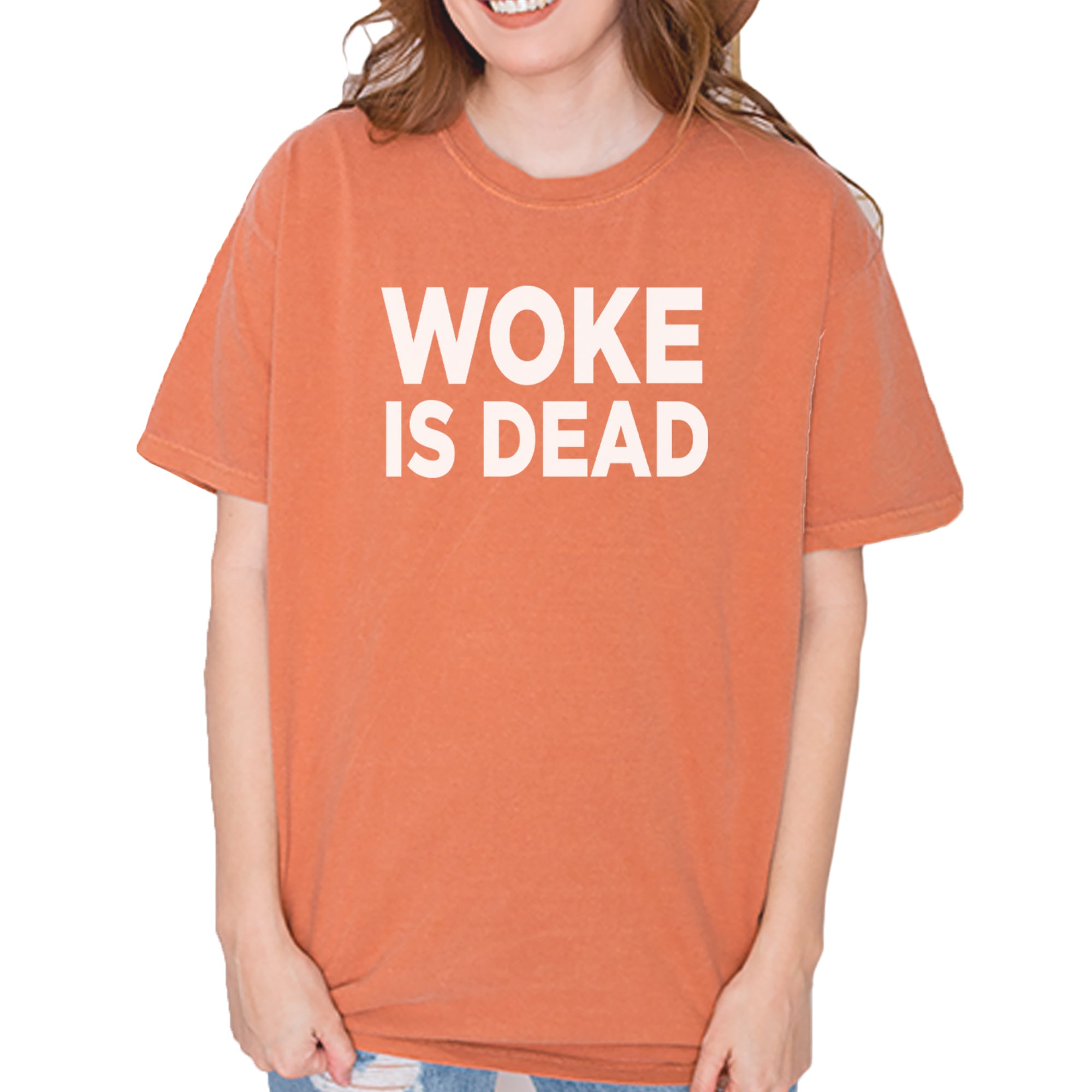 Woke Is Dead Satire Vintage Soft Unisex T-shirt Yam