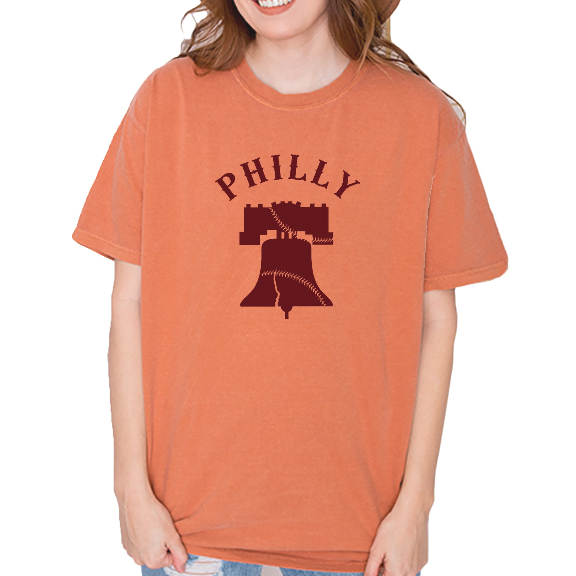 Philly Cracked Liberty Bell Vintage Soft Unisex T-shirt Yam