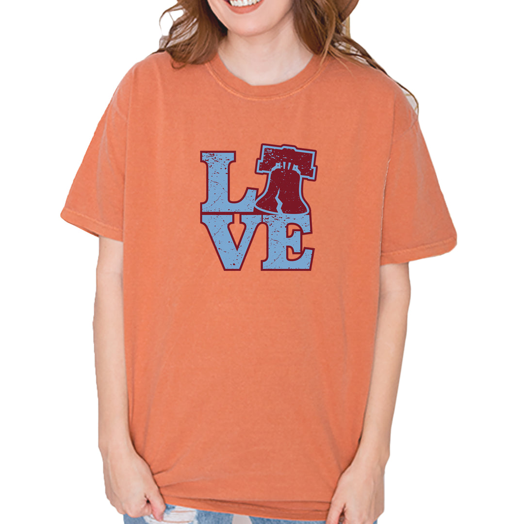 Love Philly Liberty Bell Vintage Soft Unisex T-shirt Yam