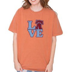 Love Philly Liberty Bell Vintage Soft Unisex T-shirt Yam