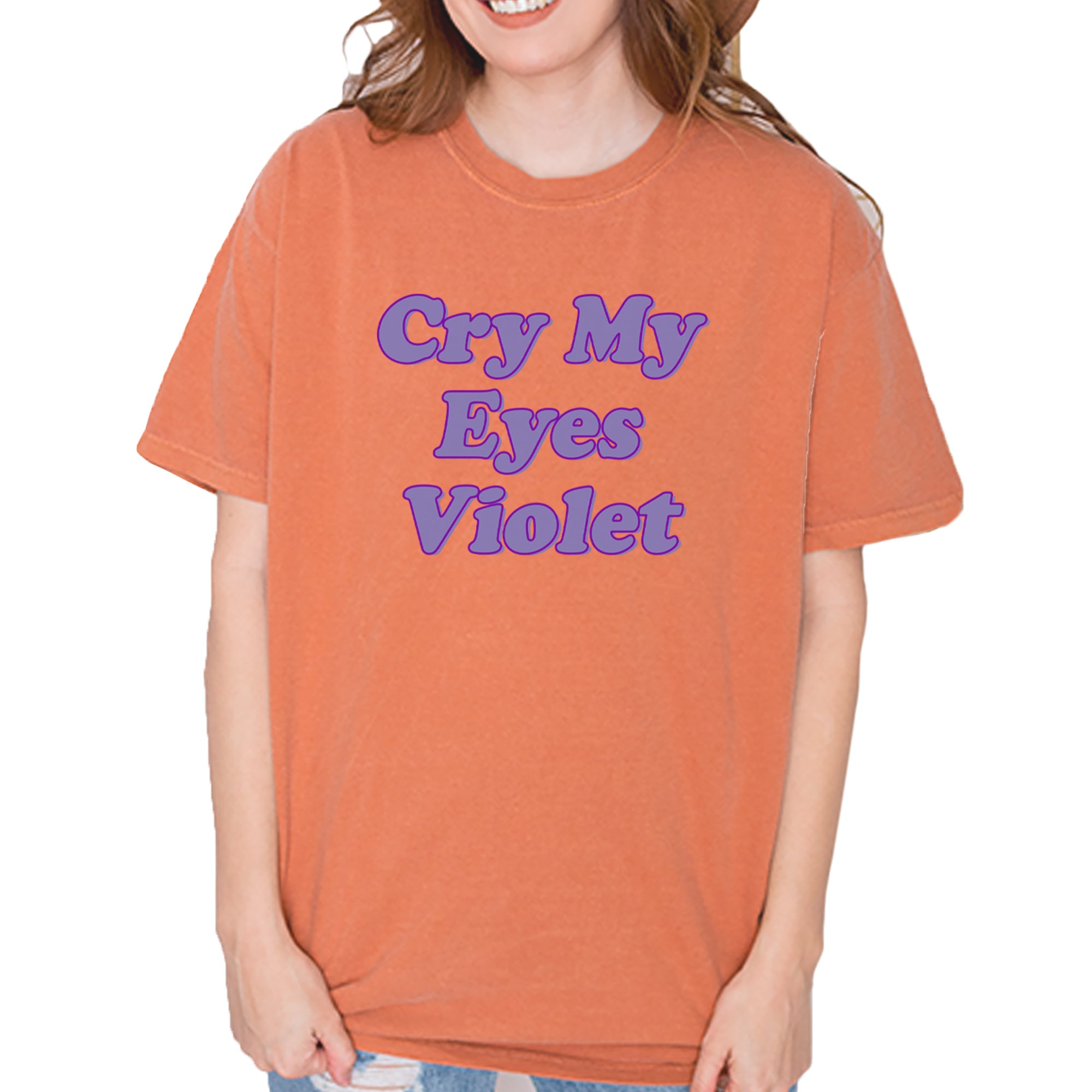 Cry My Eyes Violet Drama Queen Vintage Soft Unisex T-shirt Yam