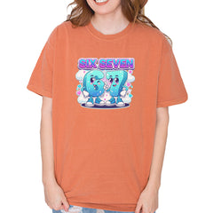 67 Six Seven Meme Kawaii Cloud Vintage Soft Unisex T-shirt Yam