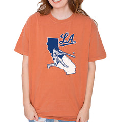 Los Angeles Baseball Batter Up Vintage Soft Unisex T-shirt Yam