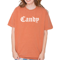 Candy Gothic Lettering Vintage Soft Unisex T-shirt Yam