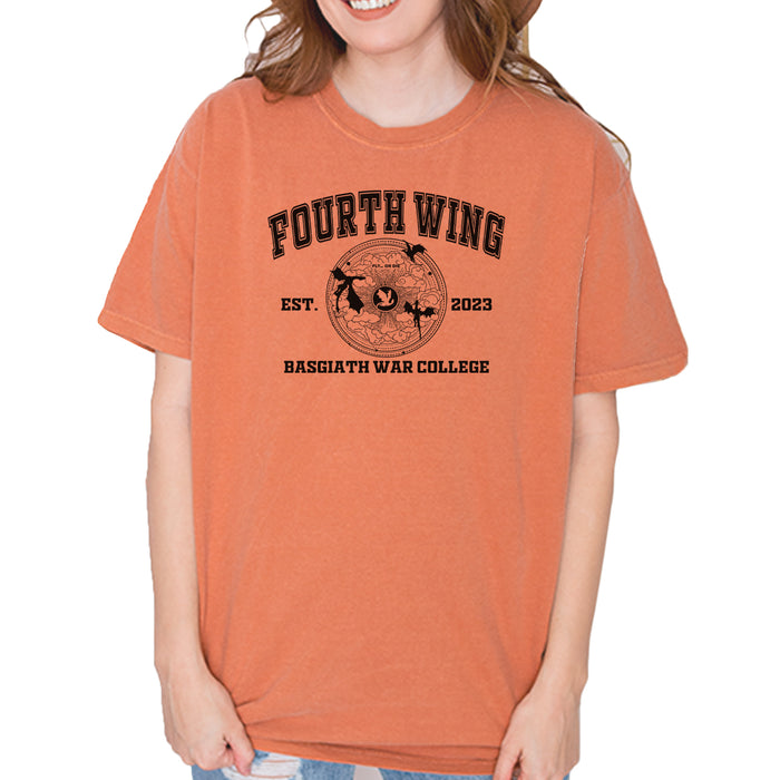Fourth Wing Basgiath War College Vintage Soft Unisex T-shirt