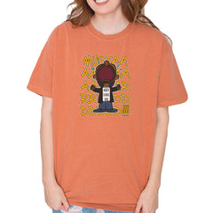 MUSTARD! Not Like Us Tv Off graphic on Garment-Dyed Heavyweight Unisex T-Shirt in Yam