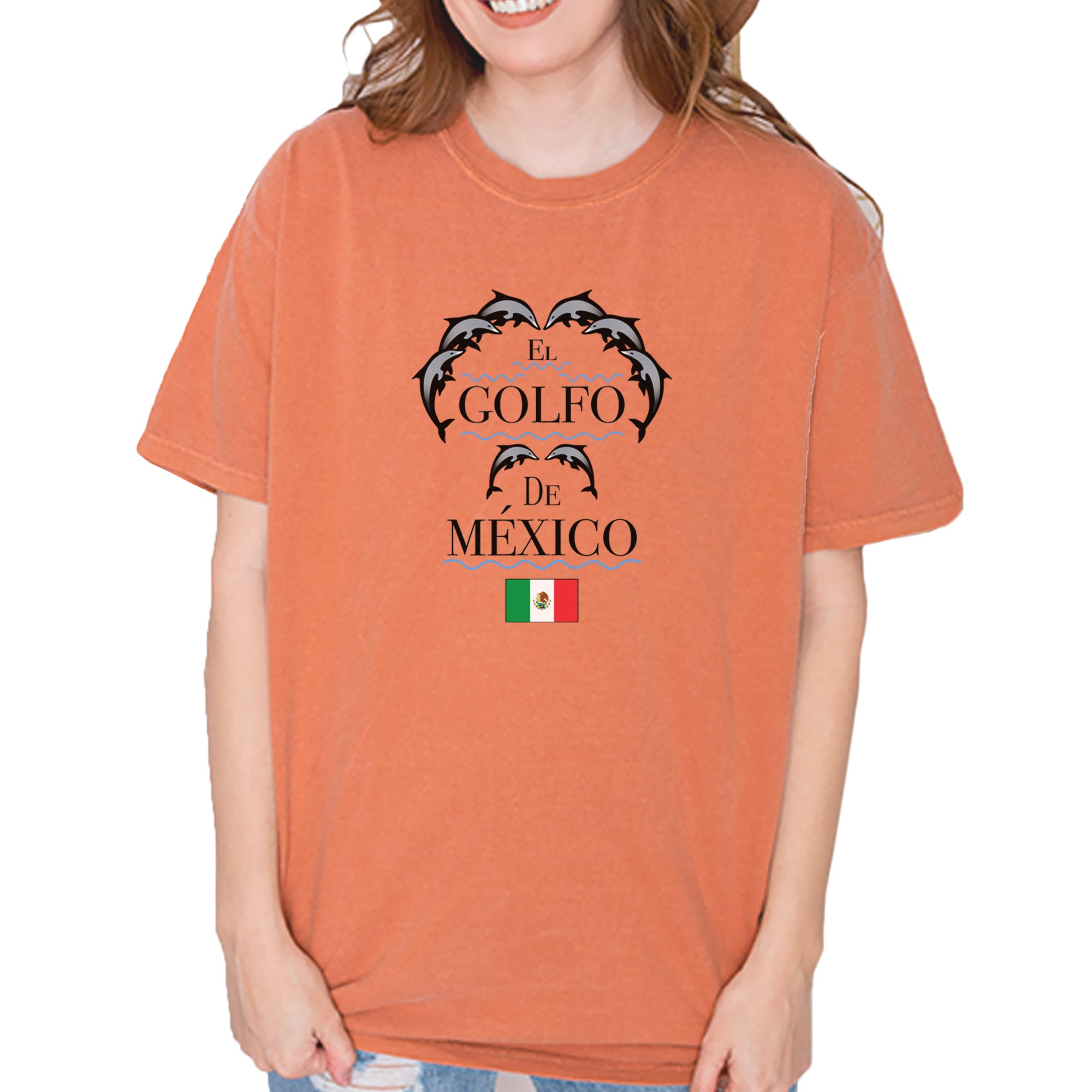 El Golfo De Mexico Dancing Dolphins Vintage Soft Unisex T-shirt Yam